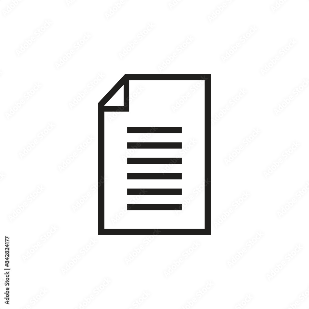 paper vector icon line template paper vector icon line template