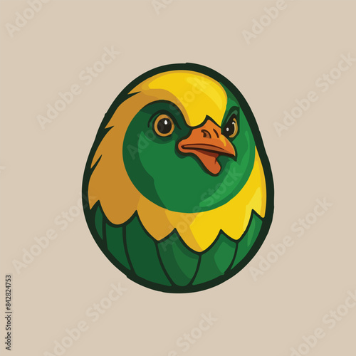 Hen logo design Royalty Free Vector