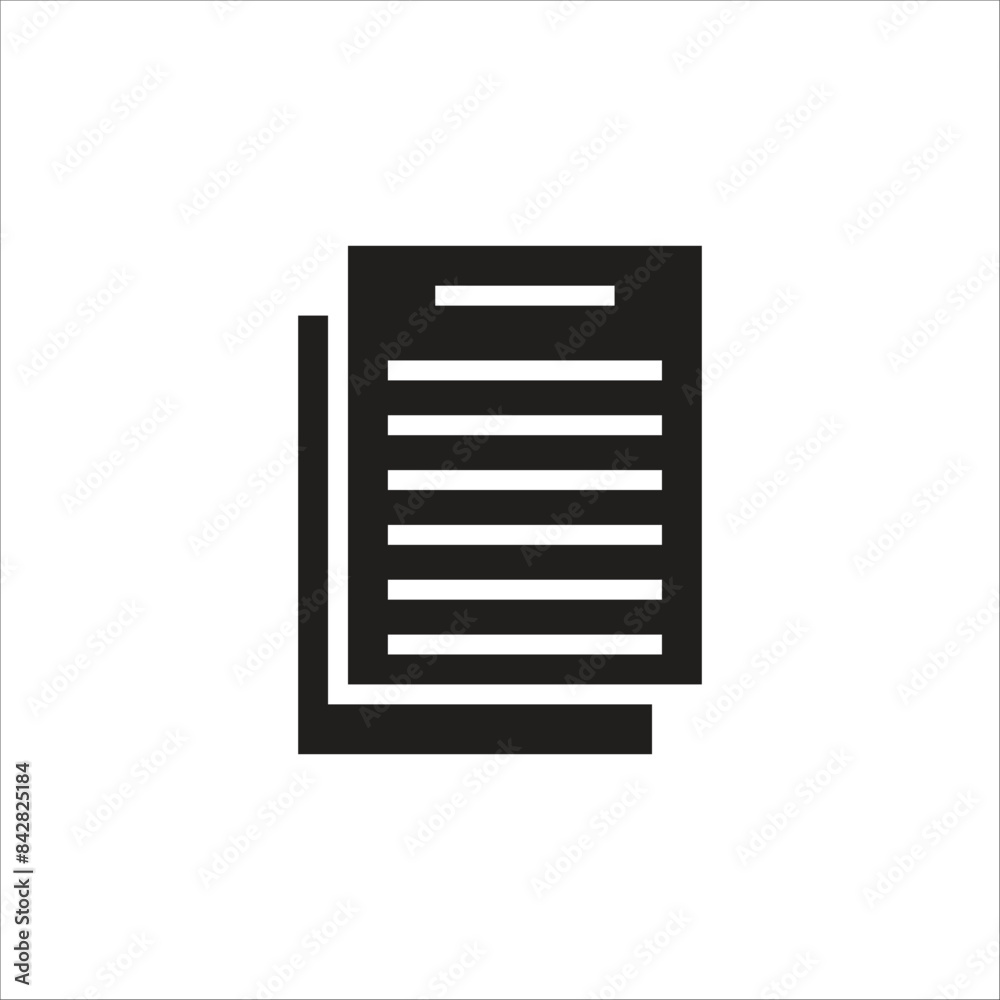 paper vector icon line template paper vector icon line template
