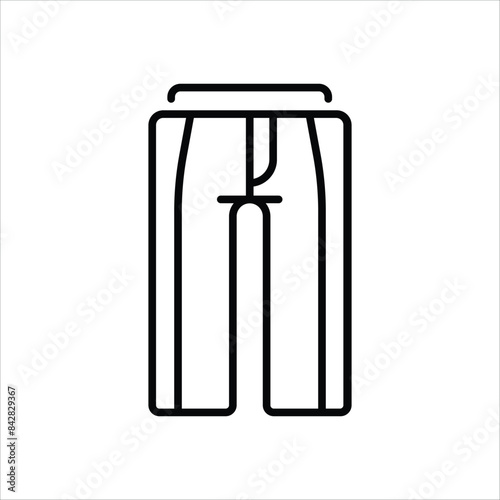 Trousers vector icon