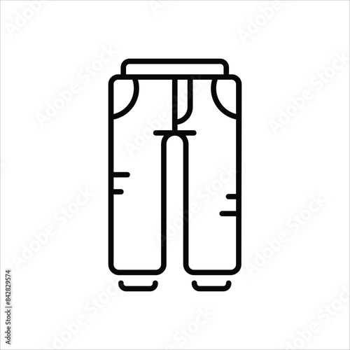 Trousers vector icon