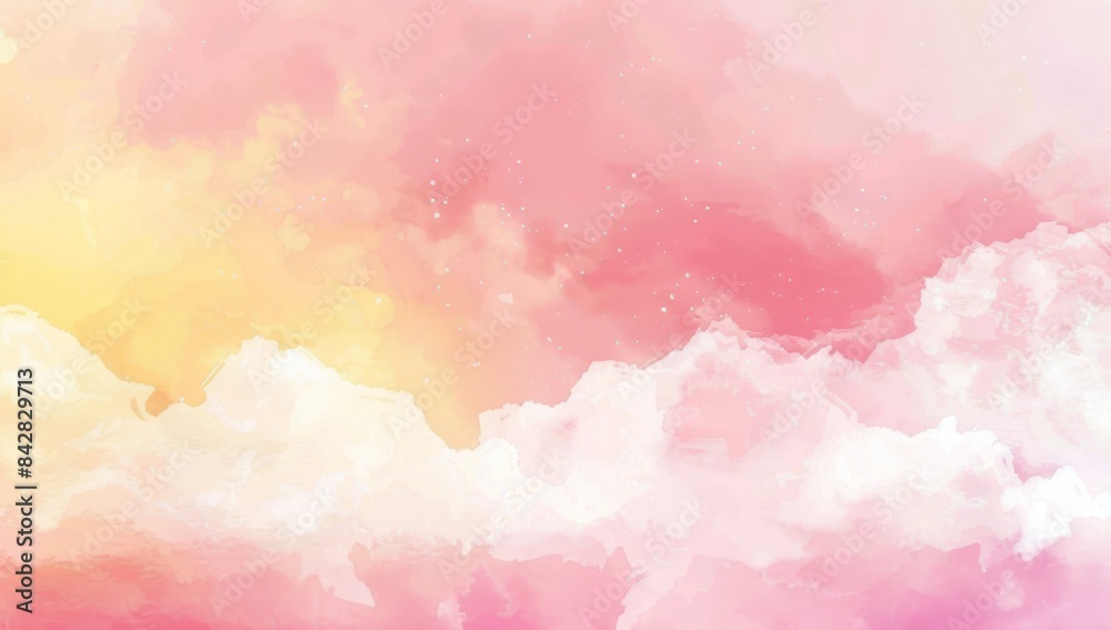 A purple magenta pink peach coral orange yellow beige white abstract watercolor art background template for mother's day, valentine's day, birthday, and romantic sky with colorful clouds; A purple magenta pink peach coral orange yellow beige white abstract watercolor art background template for mother's day, valentine's day, birthday, and romantic sky with colorful clouds;
