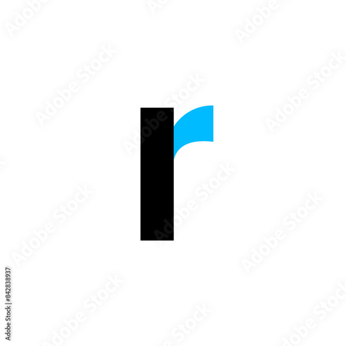 Free Download Lowercase letter R logo vector simple sign symbol icon minimal - GFXLoad