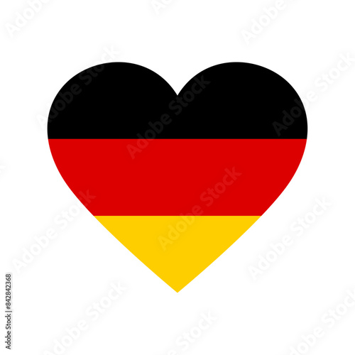 Germany flag in heart shape