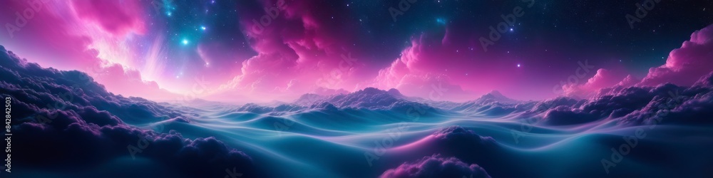This abstract background transports viewers into the depths of the galaxy, where ethereal pink clouds drift through the vastness of space, creating a scene of cosmic beauty. This abstract background transports viewers into the depths of the galaxy, where ethereal pink clouds drift through the vastness of space, creating a scene of cosmic beauty.