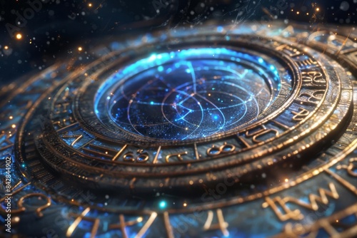 Wallpaper Mural Create a 3D animated interpretation of a celestial backdrop for the zodiac signs, Torontodigital.ca