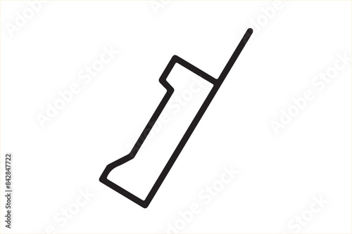 old mobile icon vector and illustration art