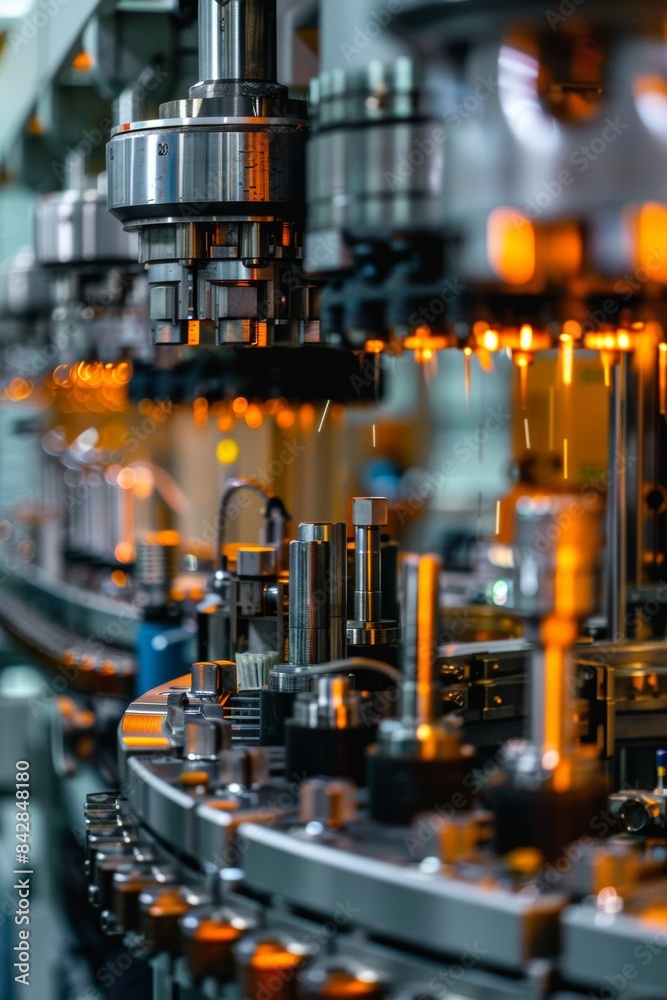 Advanced machines in high-tech factories demonstrate the production of products with precision and efficiency. Advanced machines in high-tech factories demonstrate the production of products with precision and efficiency.
