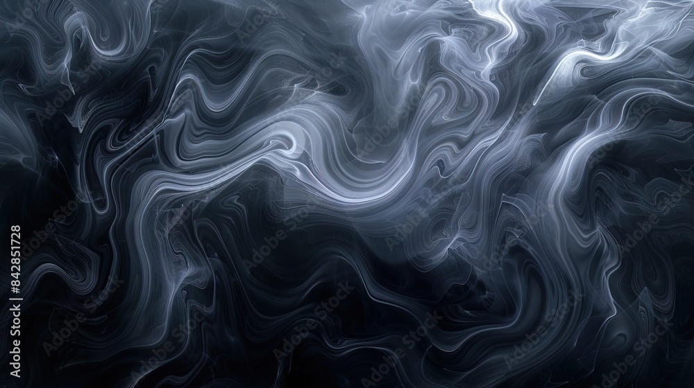 Fototapeta premium abstract background, backdrop in black Fuzz, swirling, wavy 