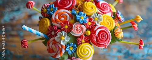 Vibrant Lollipop Bouquet Di...