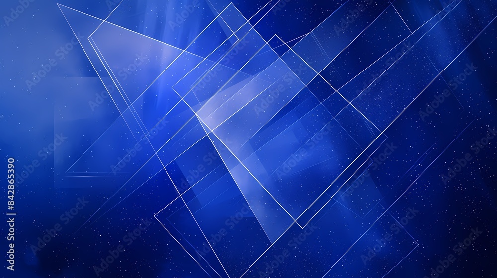 Galactic Intersection: Simple Geometric Shapes on Deep Blue Background Galactic Intersection: Simple Geometric Shapes on Deep Blue Background