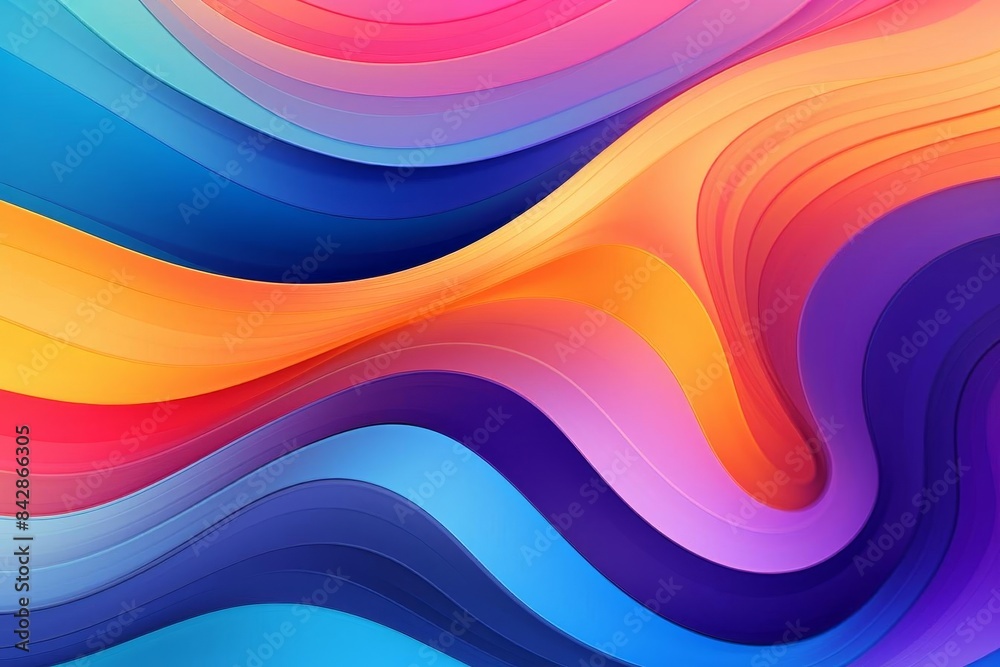 Another wave pattern with vibrant colors and glowing effects Another wave pattern with vibrant colors and glowing effects
