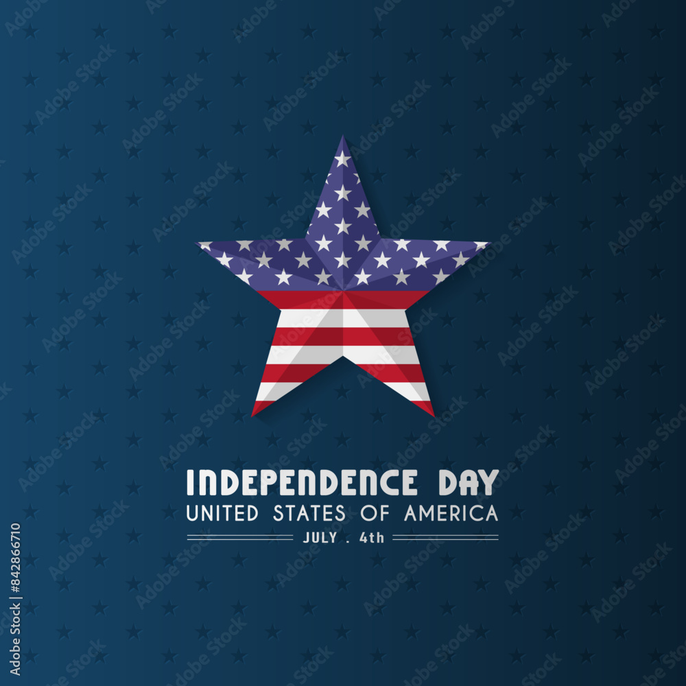 USA Independence Day on banner template. suitable for greeting cards, posters, banners, etc USA Independence Day on banner template. suitable for greeting cards, posters, banners, etc