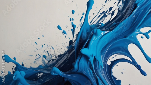 blue water splash