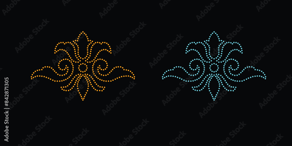 Rhinestone vector Design. rhinestone elephant vector design for Illustration of collar neck decoration with rhinestones in the form of a necklace. Flower Transfer Rhinestone. Rhinestone vector Design. rhinestone elephant vector design for Illustration of collar neck decoration with rhinestones in the form of a necklace. Flower Transfer Rhinestone.