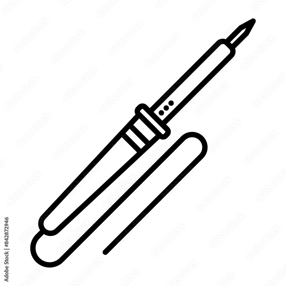 Soldering Pen icon. outline icon Soldering Pen icon. outline icon