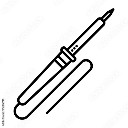Soldering Pen icon. outline icon
