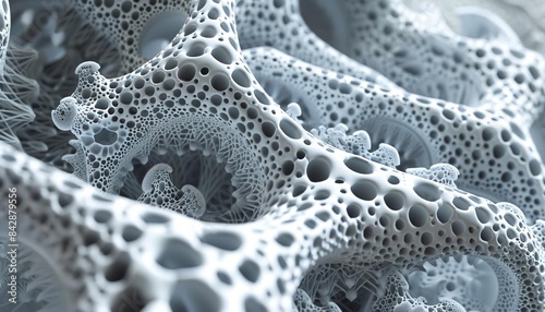 114 Strange alien microscopic organic fibrous material texture