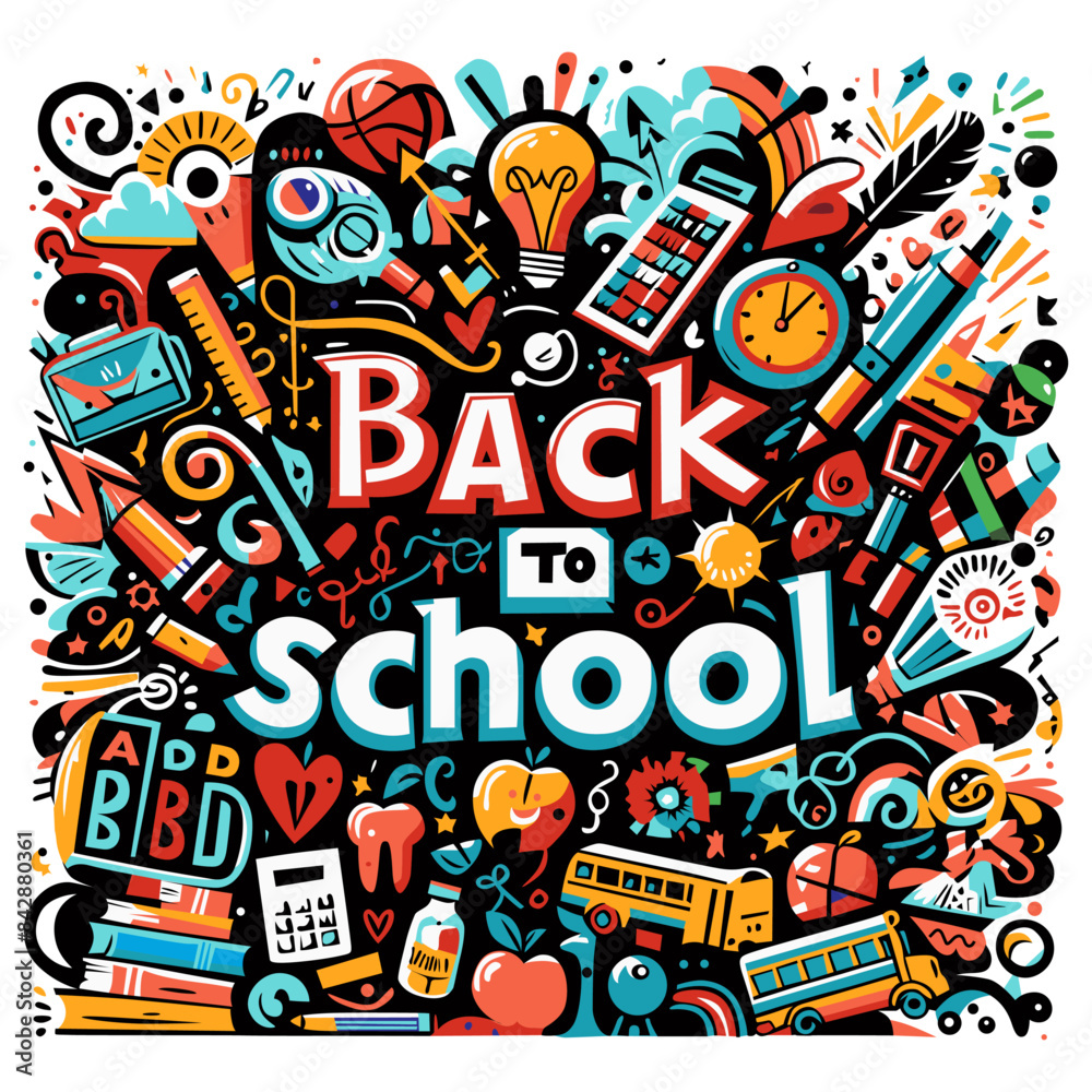 Back to school vector illustration. Back to school vector illustration.