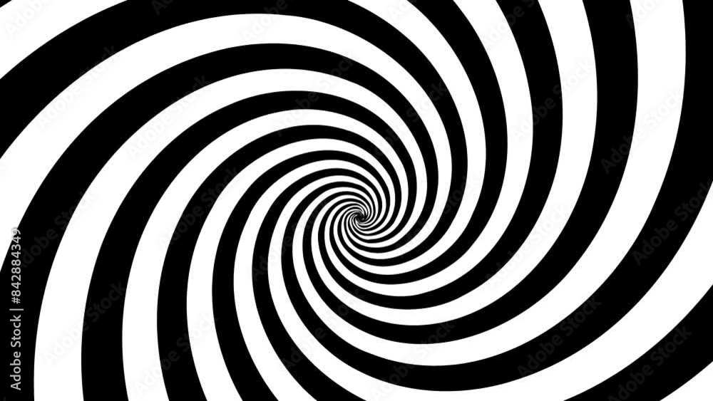 Hypnosis spiral background. Radial hypnotic abstract background.
