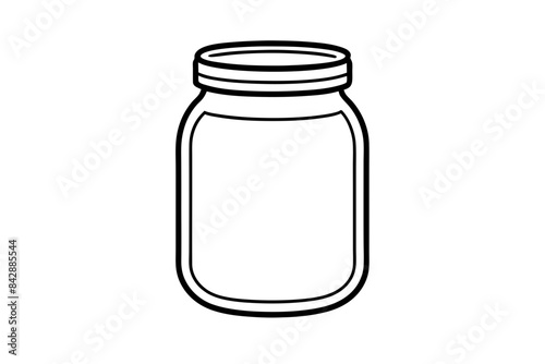 jar icon vector outline silhouette illustration