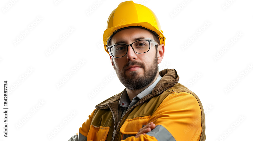 portrait of an engineer isolated on transparent background portrait of an engineer isolated on transparent background