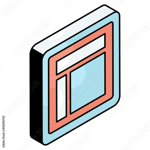 Premium download icon of layout 