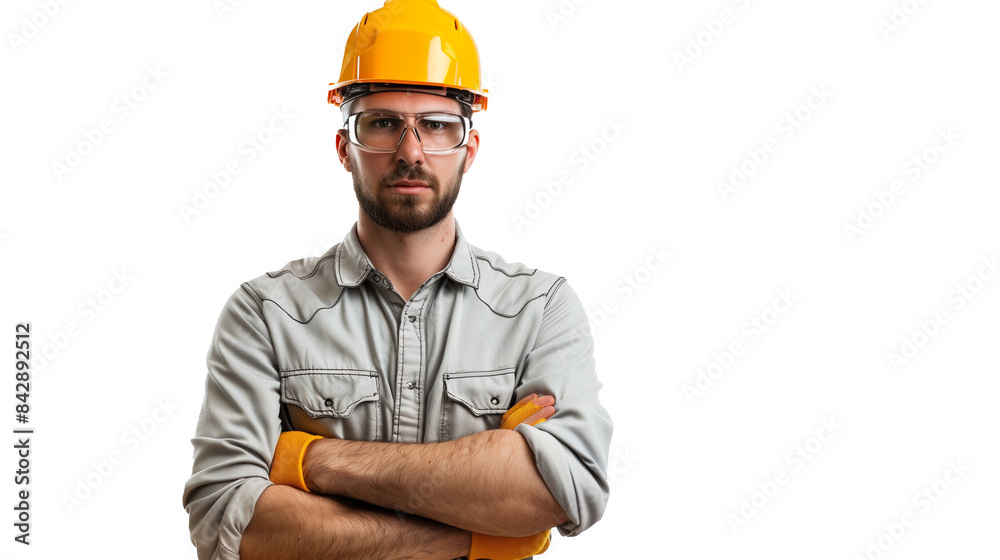 portrait of an engineer isolated on transparent background portrait of an engineer isolated on transparent background