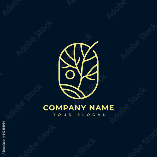 Nature logo vector design template