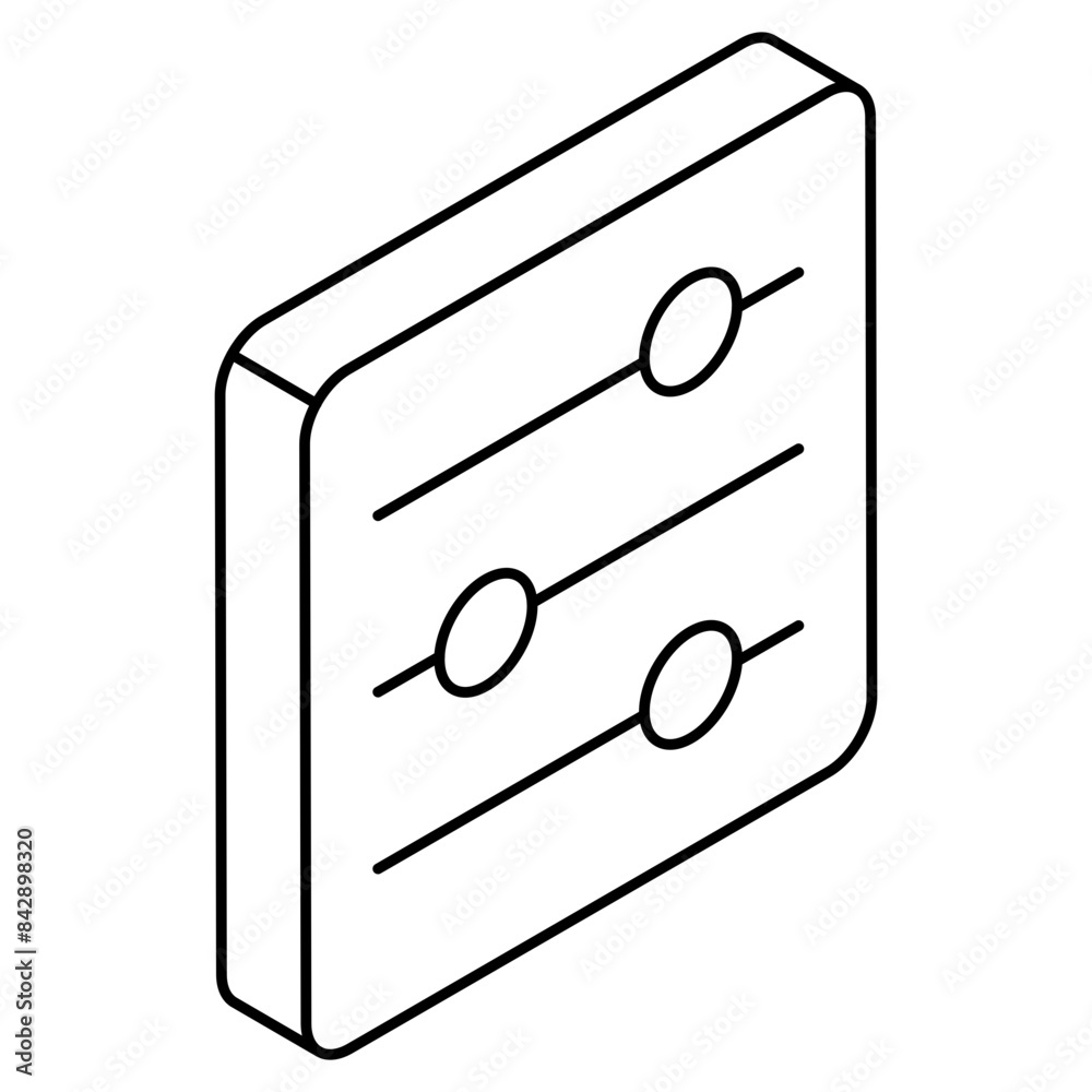An editable design icon of volume equalizer An editable design icon of volume equalizer