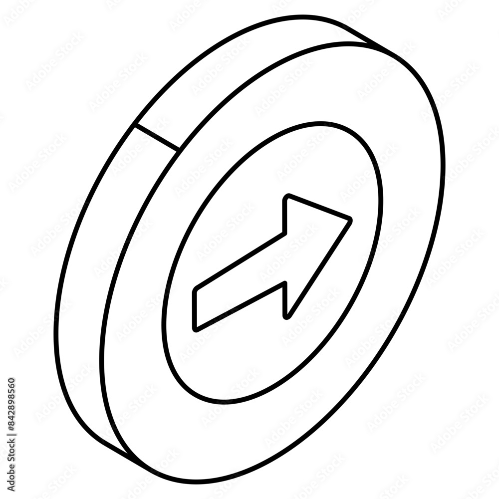 Modern style icon of direction arrow Modern style icon of direction arrow