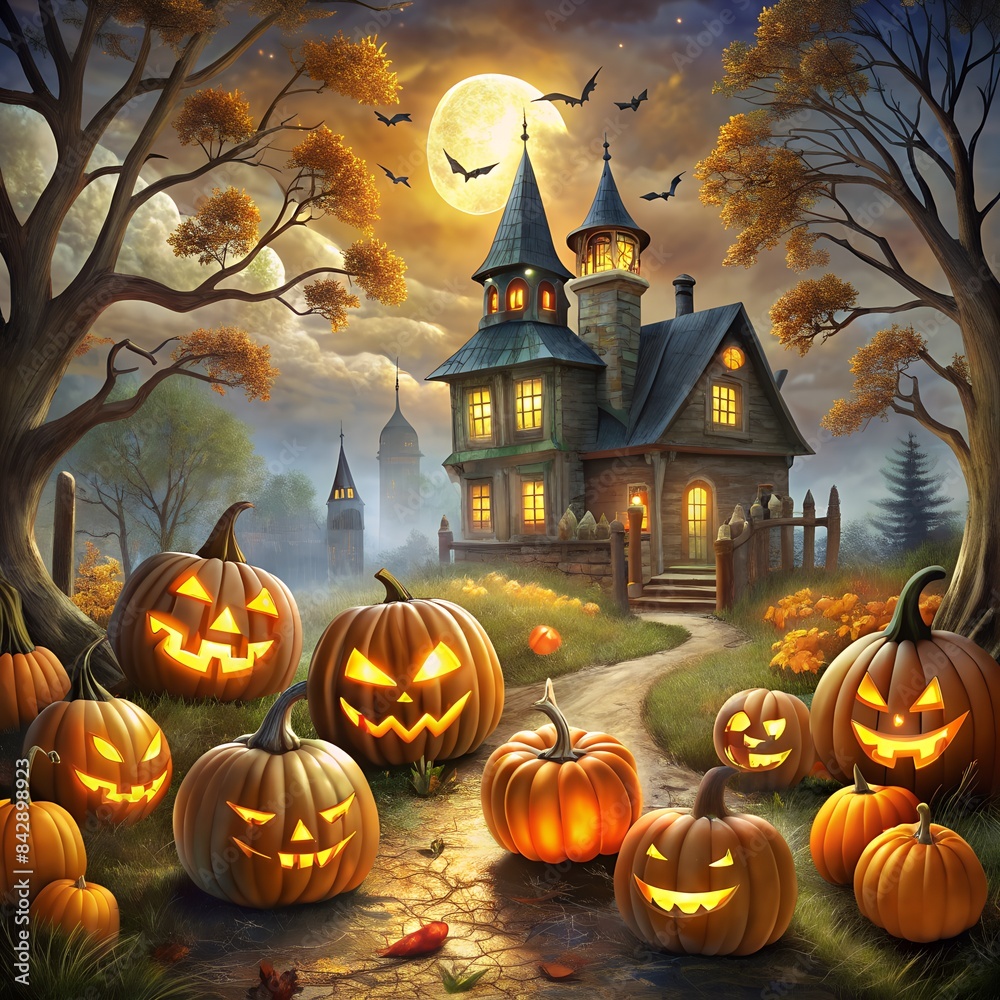 halloween background with pumpkin halloween background with pumpkin
