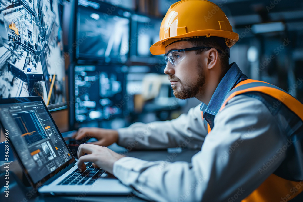 engineering systems. A maintenance engineer checks the system. Control block. Business and professions. engineering systems. A maintenance engineer checks the system. Control block. Business and professions.