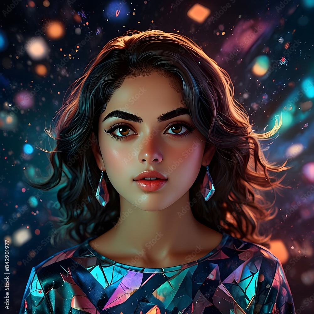 A beautiful portraiture of a woman in a fantasy 