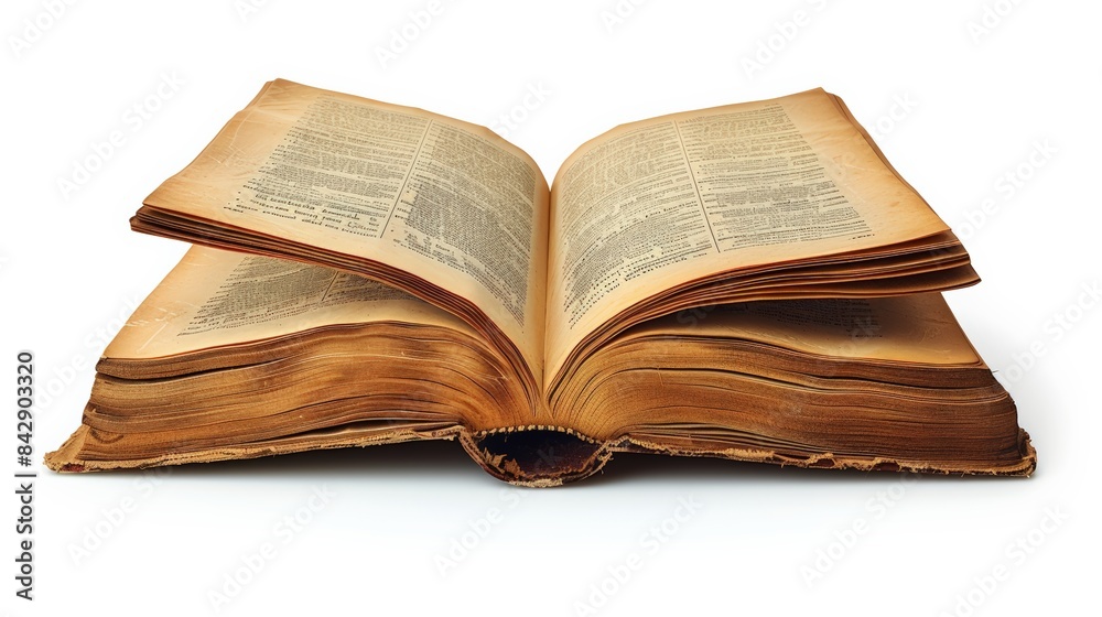 Open Book with Pages Turning: Illustrate an open book with pages turning, isolated on a transparent background. Open Book with Pages Turning: Illustrate an open book with pages turning, isolated on a transparent background.