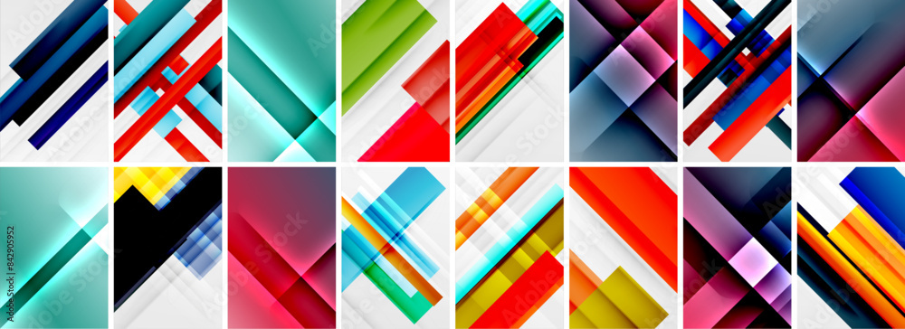 Set of low poly triangles poster geometric backgrounds. Vector Illustration For Wallpaper, Banner, Background, Card, Book Illustration, landing page Set of low poly triangles poster geometric backgrounds. Vector Illustration For Wallpaper, Banner, Background, Card, Book Illustration, landing page