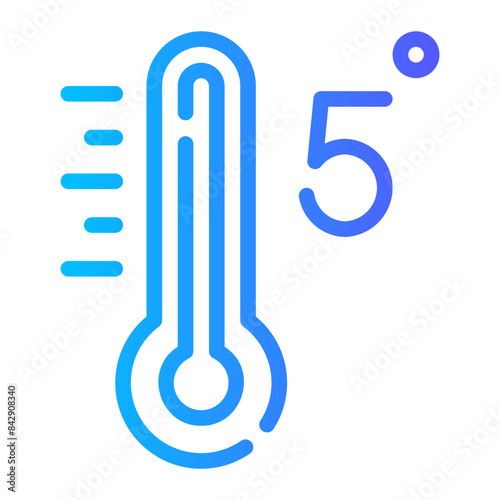 five gradient icon
