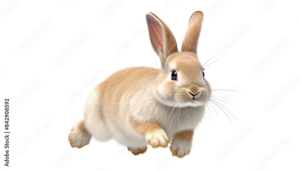 running rabbit isolated on transparent background cutout running rabbit isolated on transparent background cutout