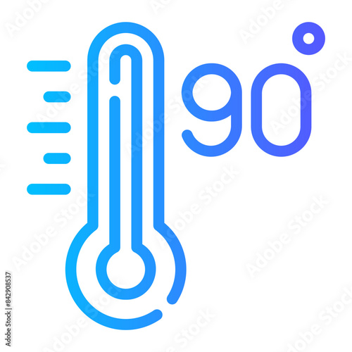 ninety gradient icon
