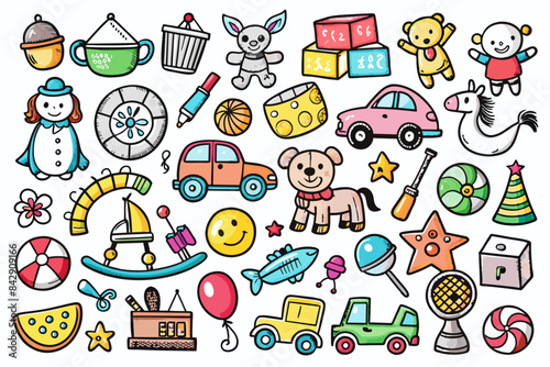icons, baby, child, toy, kid, funny, collection, cartoon