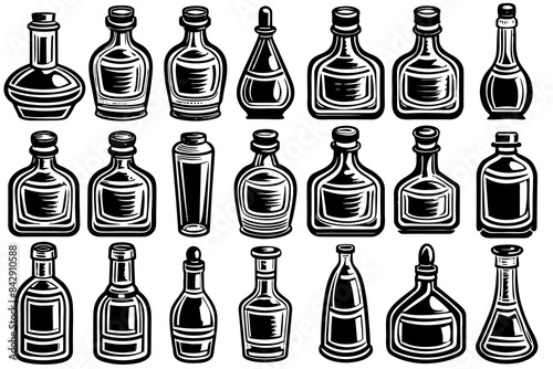 bottle, wine, glass, alcohol, icons, champagne, bottles, bar, restaurant, beverage, liquid, collection, liquor