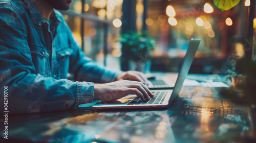 arafed man sitting at a table with a laptop and a laptop computer, professional image, amazingly composed image, shutterstock, professional photo, istock, beautiful image, unique design, working on a 