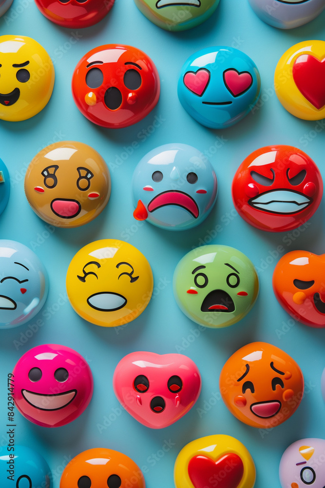 set of 3d smileys set of 3d smileys