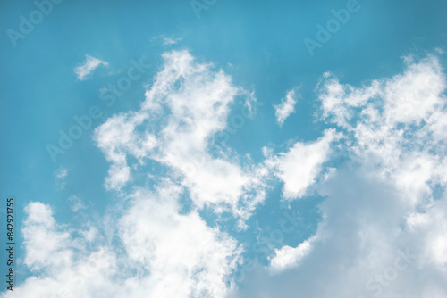 Konstfotografi Cumulo de muchas nubes blancas en el cielo
