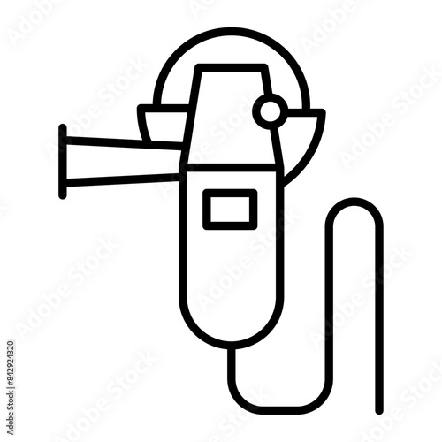 Angle Grinder icon. outline icon