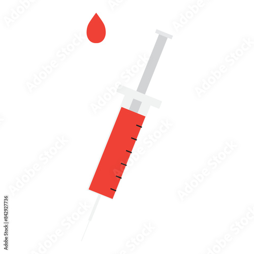 syringe with blood