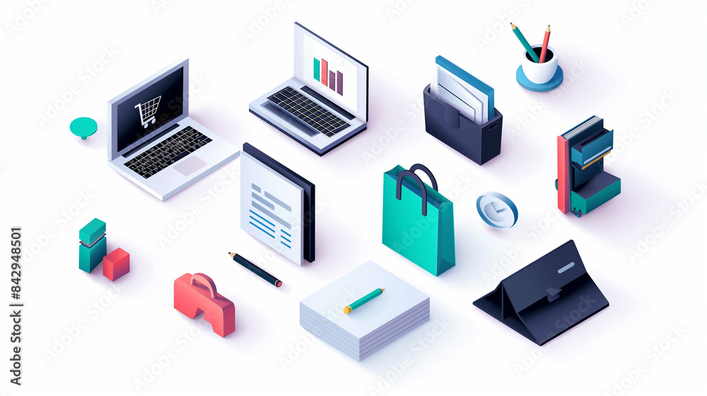 Office icon set. Office icon set.