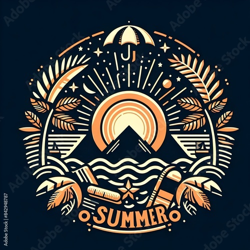 illustration of an background with the emblem