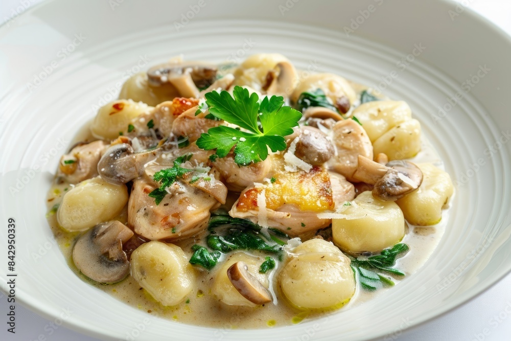 Baked Gnocchi with Chicken and Creamy Mushroom Sauce Baked Gnocchi with Chicken and Creamy Mushroom Sauce