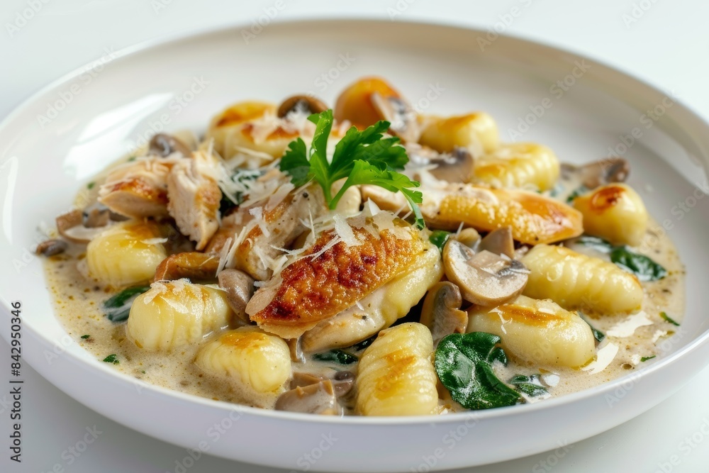 Creamy Chicken and Gnocchi in Mushroom Sauce Creamy Chicken and Gnocchi in Mushroom Sauce